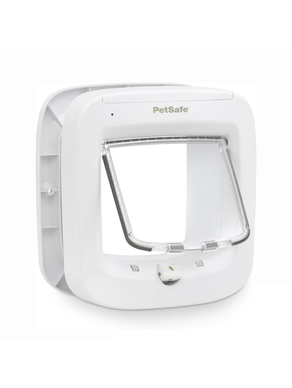 Interior Exterior Cat Door Microchip 4-Way Locking Pet Door Cats up to 17 pounds